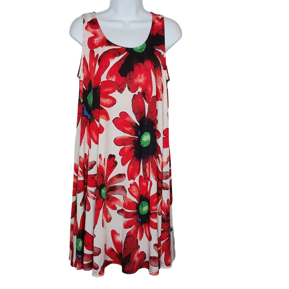 Shoreline Floral Beach Dress Size L/ XL